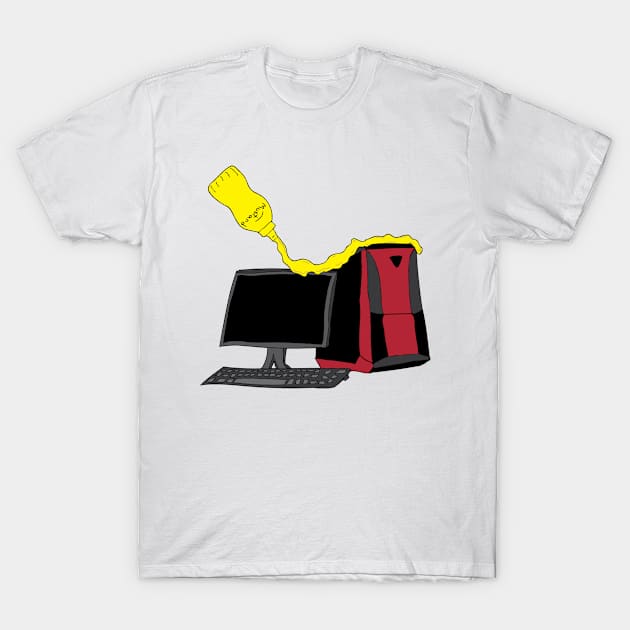 PC Mustard Race T-Shirt by Snoopy_Sniper